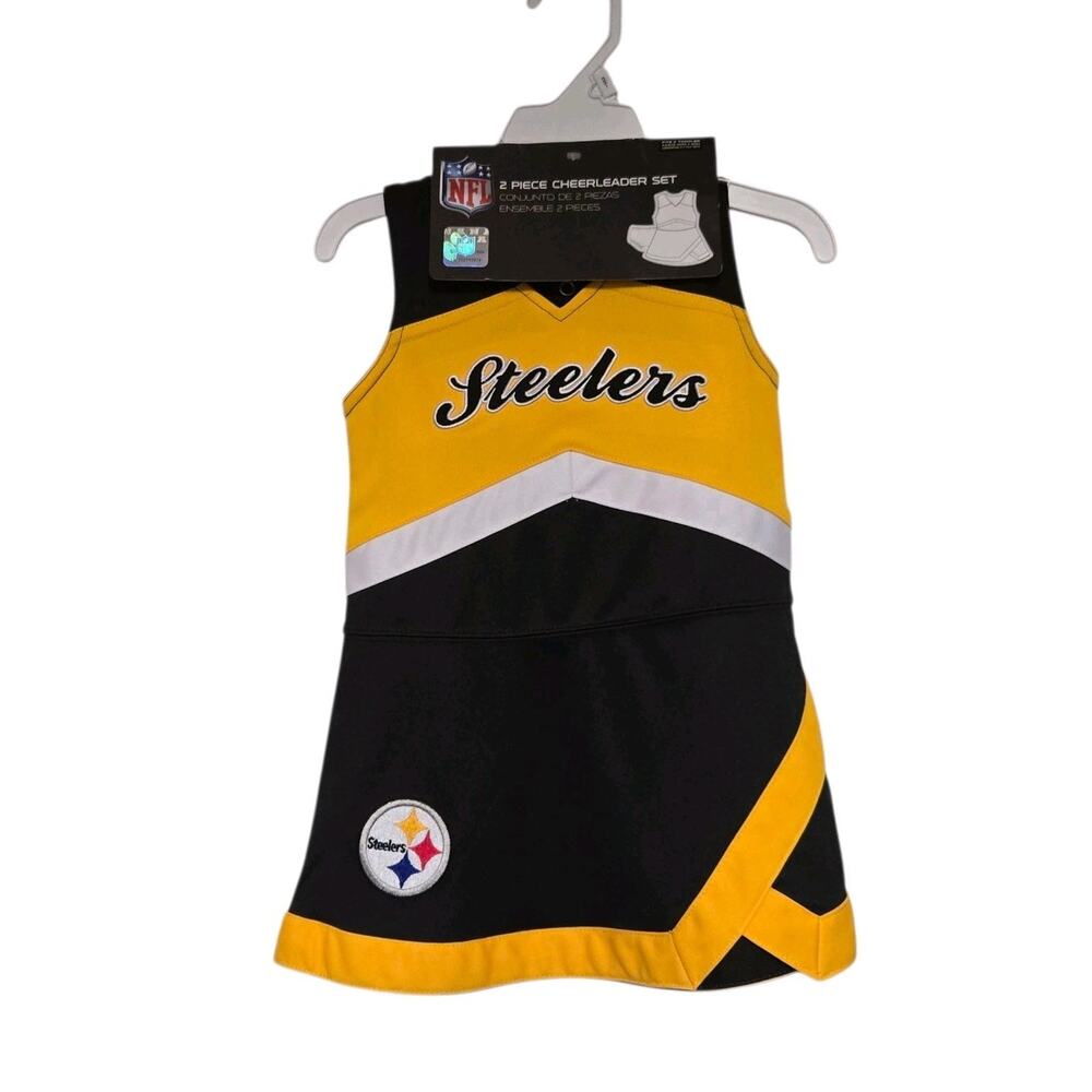 Pittsburgh Steelers Cheerleading Preschool Girls Jumper Dress Size 2T NWT NEW
